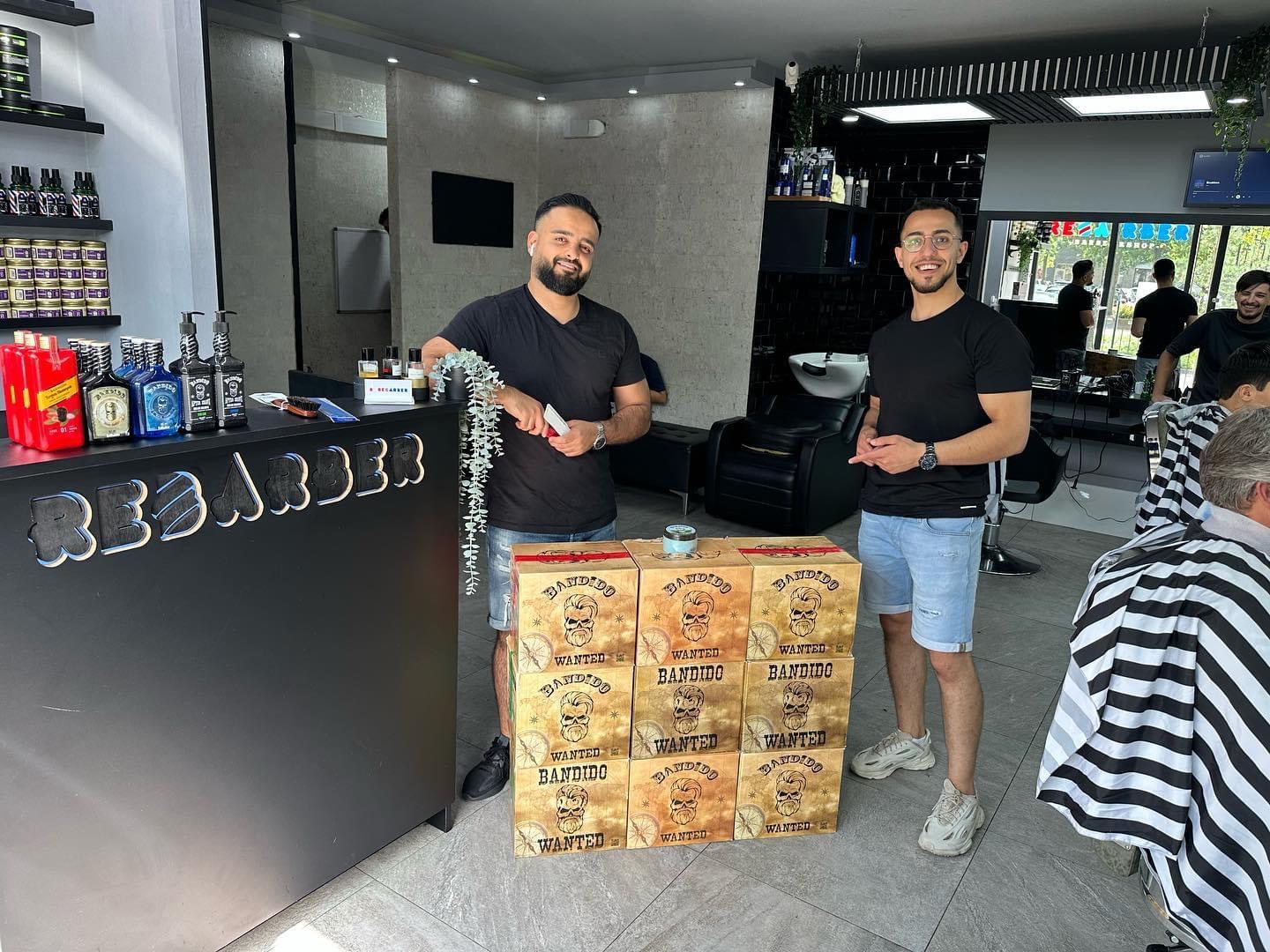 Kappersstoel en styling bij Rebarber